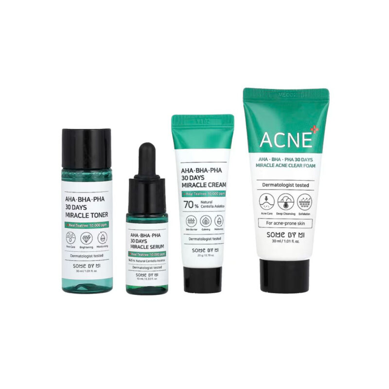 Some By Mi AHA BHA PHA 30 Days Miracle AC SOS Kit 4pcs