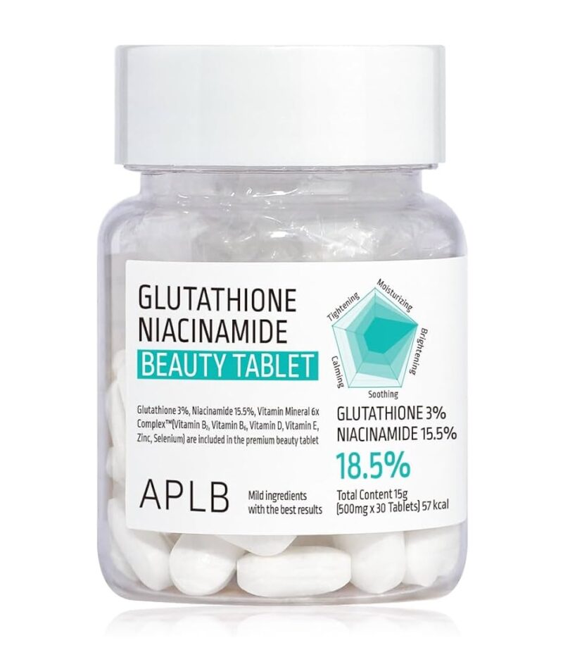 APLB Glutathione Niacinamide Beauty Tablet x 500mg 30 Tablets